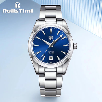 Roollstimi RT7912 Luxury Mechanical Watch | Automatic & Hand-Wind | 10 Bar Waterproof & Complete Calendar