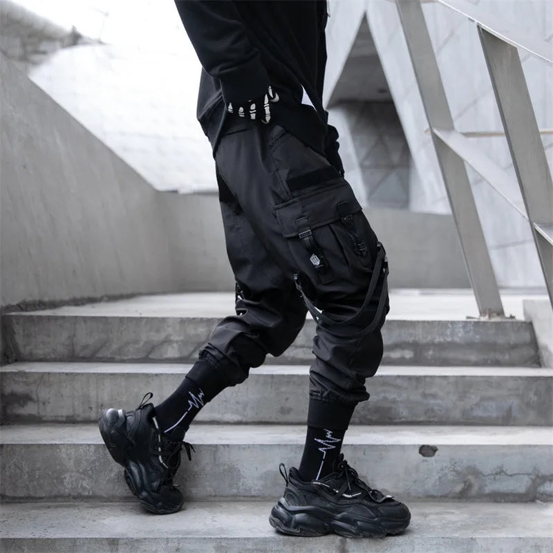 Paratrooper Cargo Pants Tactical Techwear Ankle Pants Punk Style