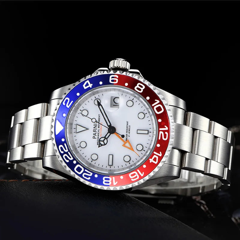 Parnis Drycona Dual Color PA2105 GMT (Mechanical)