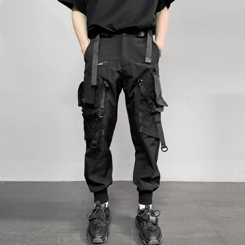 Tactical Cargo Pants – Multi-Pocket Design with Zipper Fly, High Street Techwear