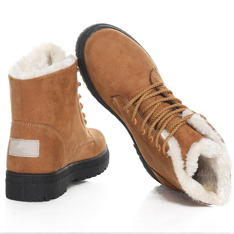 CAVIVA Snow Boots | Cozy Korean Style Ankle Boots with Plush Lining for Winter