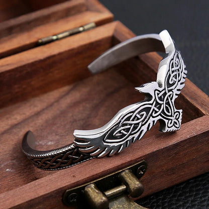 Vintage Viking Raven Eagle Bracelet - RUBASO