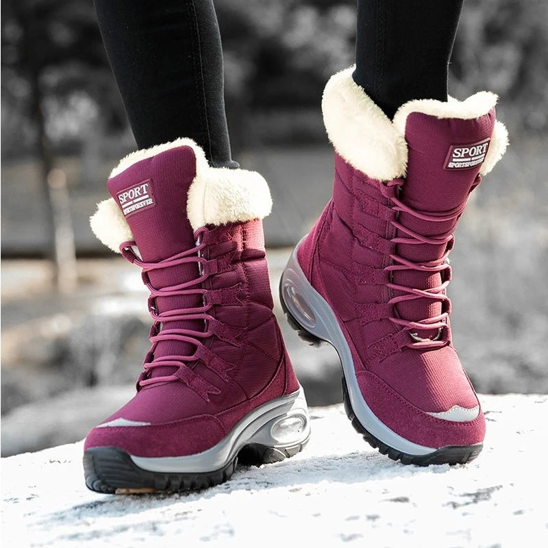 CAVIVA Ankle Snow Boots | Stylish & Warm Lace-Up Boots for Winter