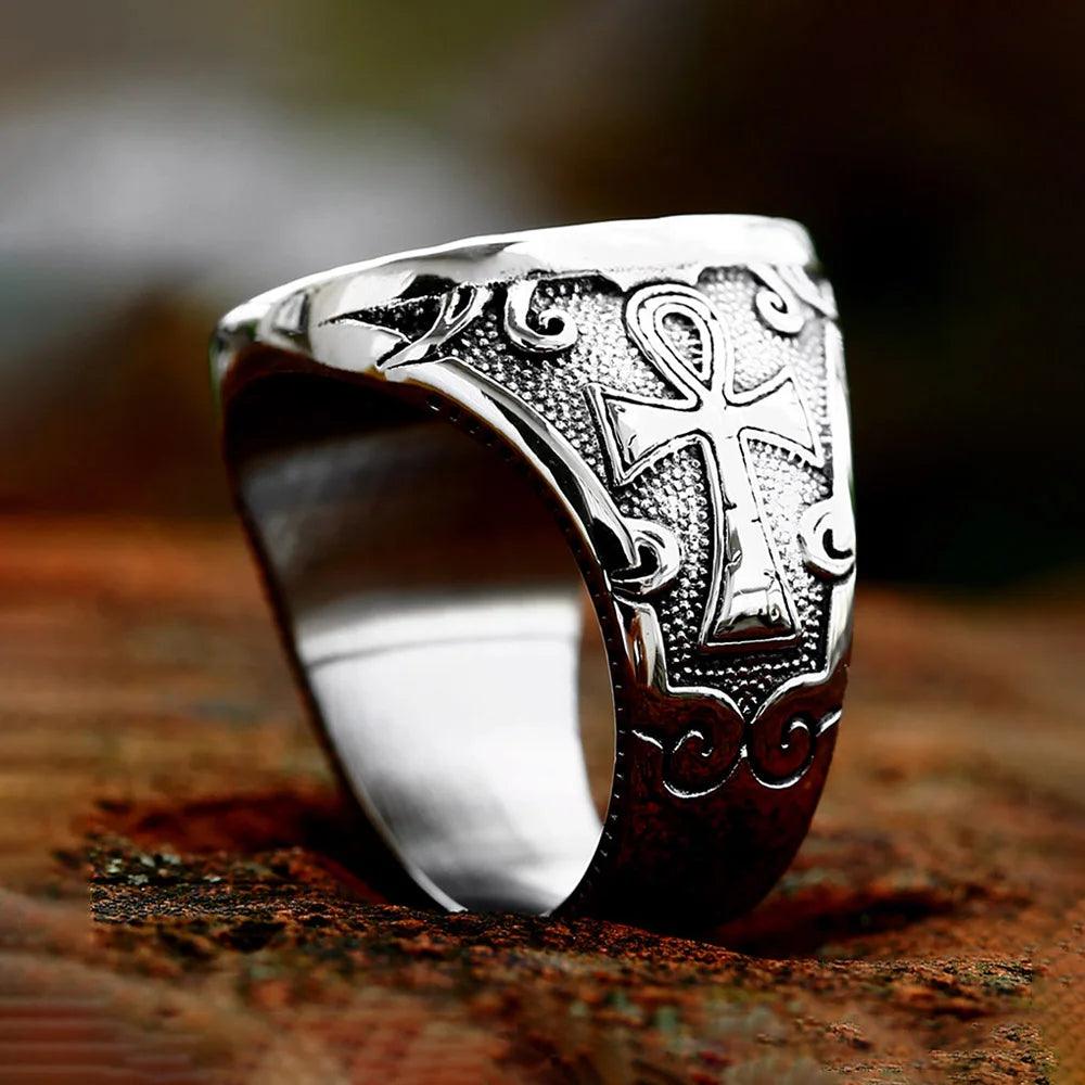 NORTHMAN Vintage Double Eagle Emblem Ring - RUBASO