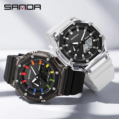 SANDA Rainbow LED 3341 (Digital-Quartz) - RUBASO