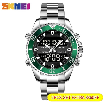 Skmei 1850 Analog - Digital Watch | Versatile & Sporty (Digital - Quartz)