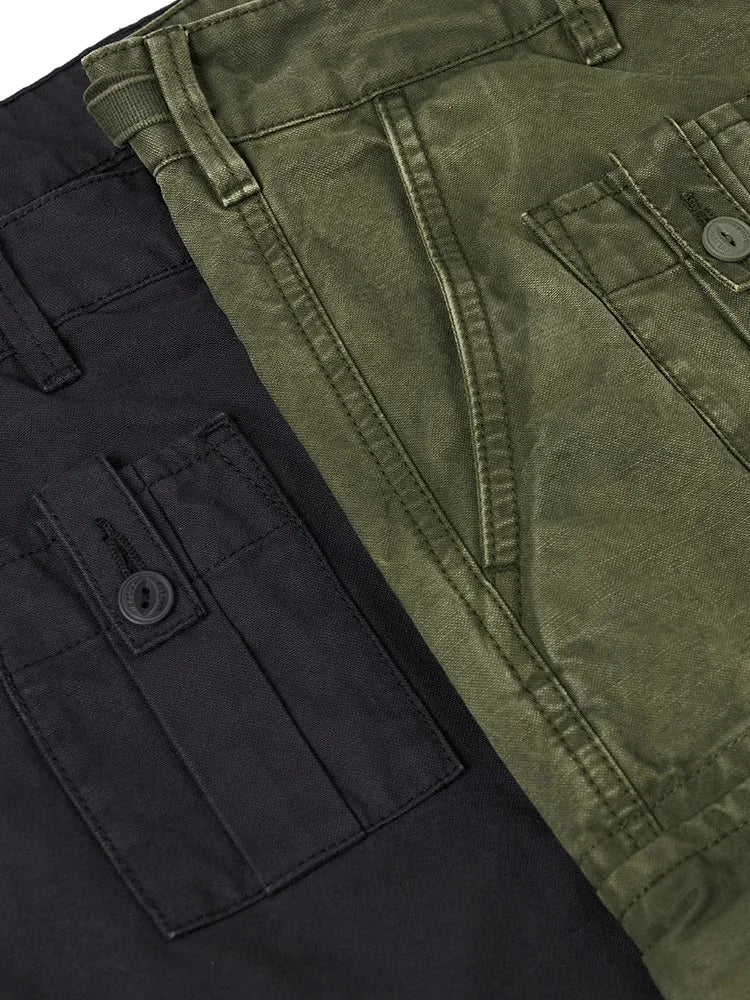 Heavyweight Fabric Tactical Pants Men High Quality  Washed Vintage Cargo Trousers