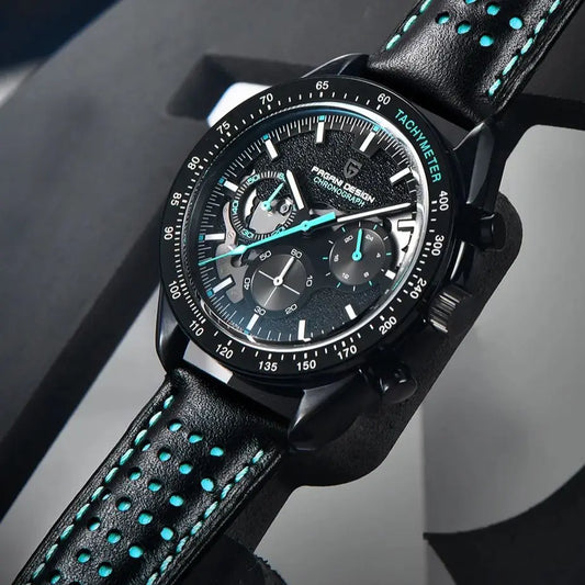 PAGANI DESIGN Moon Dark Men's Watches Luxury Quartz Watches For Men Multi-function Sport Chronograph Men Sapphire glass Clock
