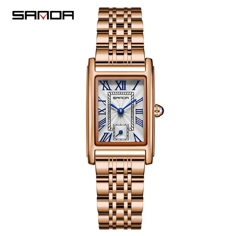 Sanda P1116 Top Brand Elegant Design Rectangle (Quartz)