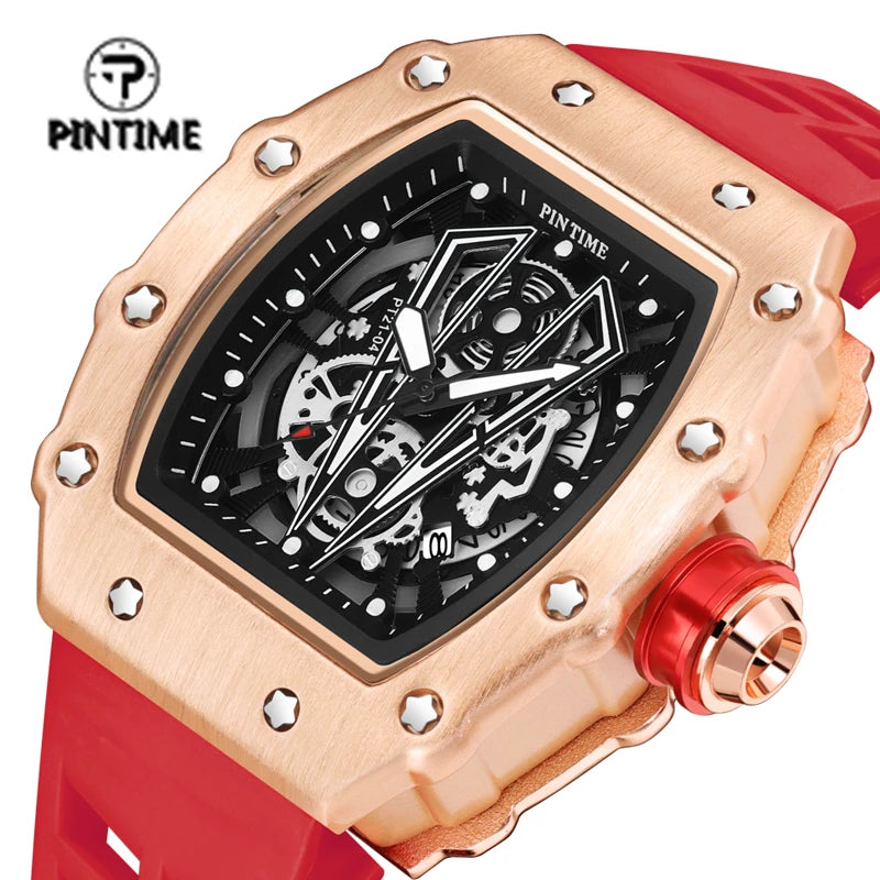 PINTIME 8140 Top Brand New Fashion Hip Hop (Quartz)