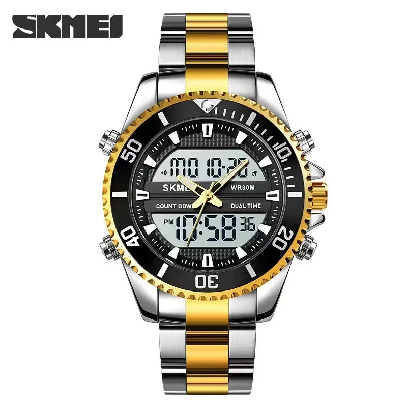 Skmei 1850 Analog - Digital Watch | Versatile & Sporty (Digital - Quartz)