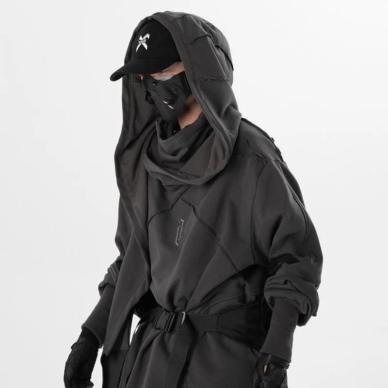 Heavy Industry Autumn/Spring Tactical Wizard Neck Collar Sweatshirt