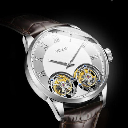 Aesop Double Tourbillon Limited Edition Skeleton (Mechanical) - RUBASO