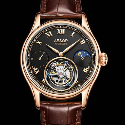 Aesop Original Limited Edition Flying Tourbillon Skeleton 7020 (Mechanical) - RUBASO