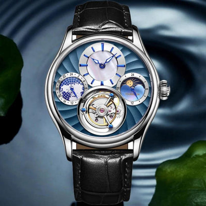 AESOP Real Flying Tourbillon Moon Phase Skeleton GMT 7017 (Mechanical) - RUBASO