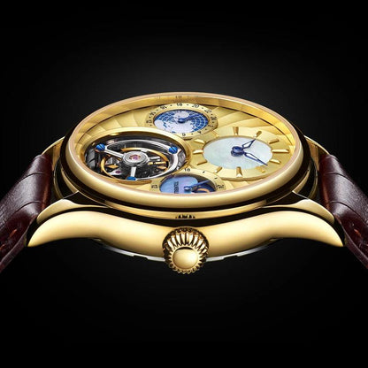 AESOP Real Flying Tourbillon Moon Phase Skeleton GMT 7017 (Mechanical) - RUBASO