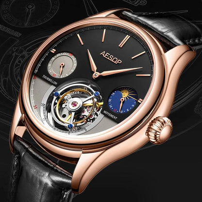 AESOP Tourbillon Limited Edition Skeleton 7023 (Mechanical) - RUBASO