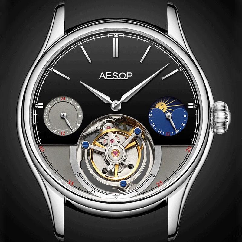 AESOP Tourbillon Limited Edition Skeleton 7023 (Mechanical) - RUBASO