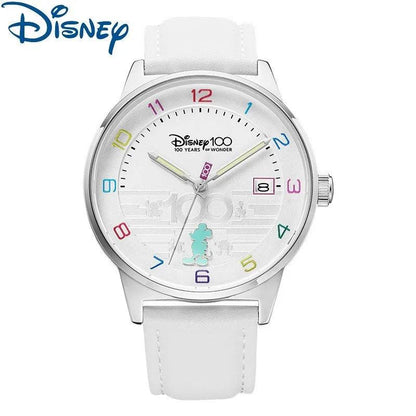 Disney For Mens Watch Mickey Mouse 100 Years Of Wonder Cartoon Quartz Wristwatch Women Unisex Date Student Male New Reloj Hombre - RUBASOnullRUBASORUBASOnull
