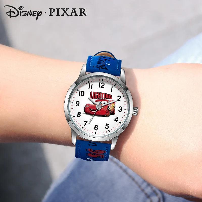 Disney Children Lightning McQueen Cars Pixar Cartoon Waterproof Kid Teenager Boy Quartz Wristwatch Student Luminous New Relogio - RUBASOnullRUBASO#shop_name#null