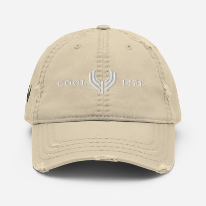 Distressed Dad Hat Cool Life - rubaso.