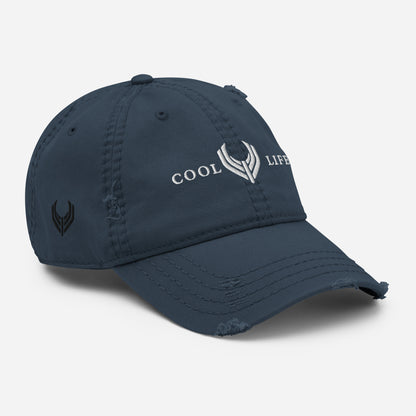 Distressed Dad Hat Cool Life - rubaso.