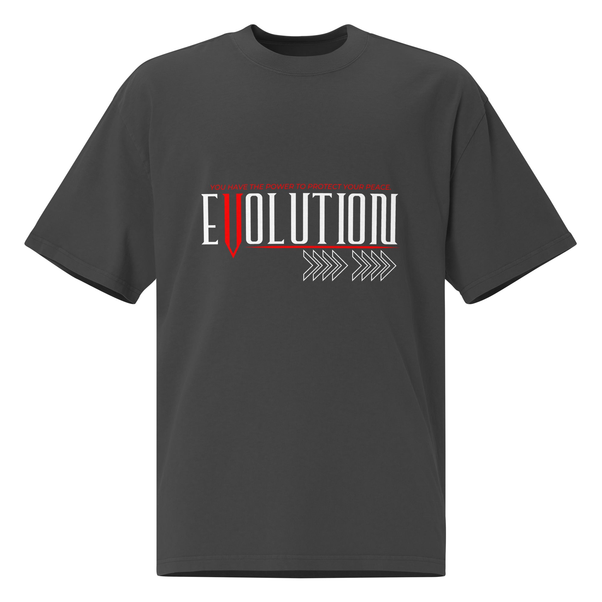 RUBASO Evolution Oversized Faded T-Shirt