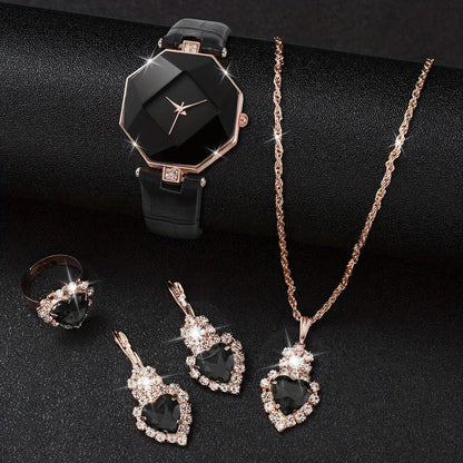 Polygon Watch & Jewelry Set Gift - RUBASO