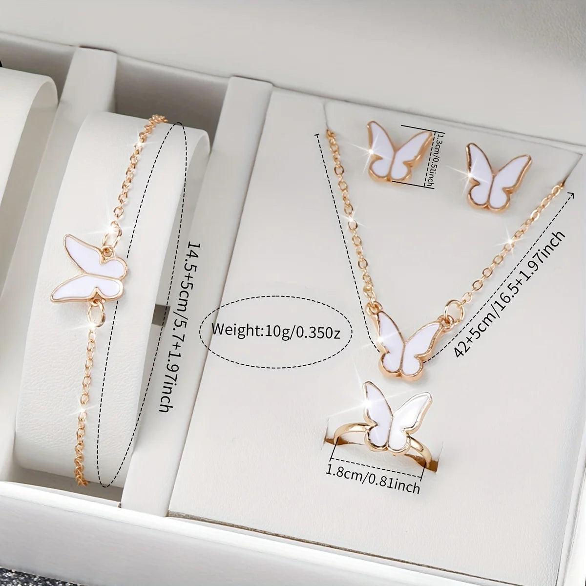 Quartz Butterfly Watch & Jewelry Set Gift - RUBASO