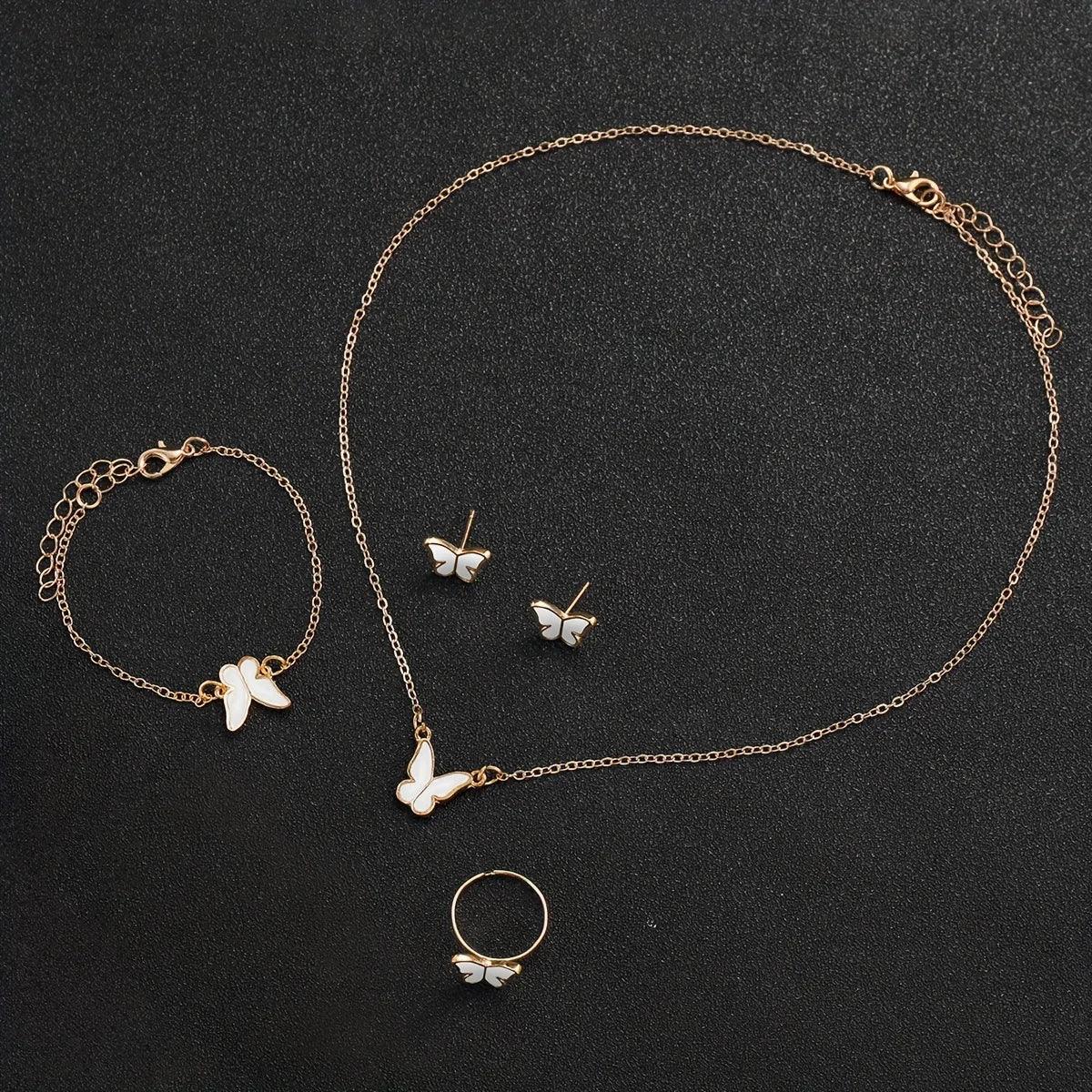 Quartz Butterfly Watch & Jewelry Set Gift - RUBASO