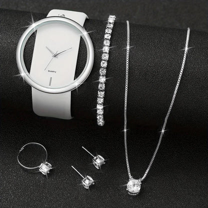Quartz Hollow Watch & Jewelry Set Gift - RUBASO