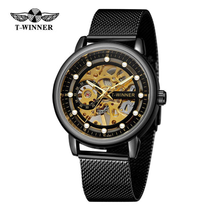 T-Winner Skeleton Stainless Steel 8251 (Mechanical) - RUBASO