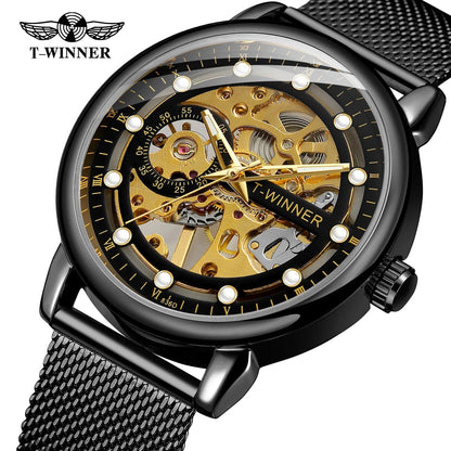 T-Winner Skeleton Stainless Steel 8251 (Mechanical) - RUBASO