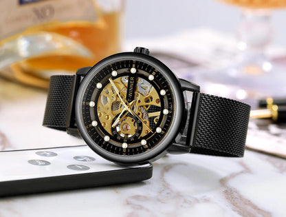 T-Winner Skeleton Stainless Steel 8251 (Mechanical) - RUBASO