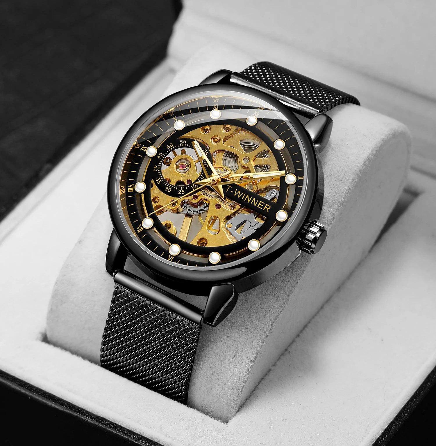 T-Winner Skeleton Stainless Steel 8251 (Mechanical) - RUBASO