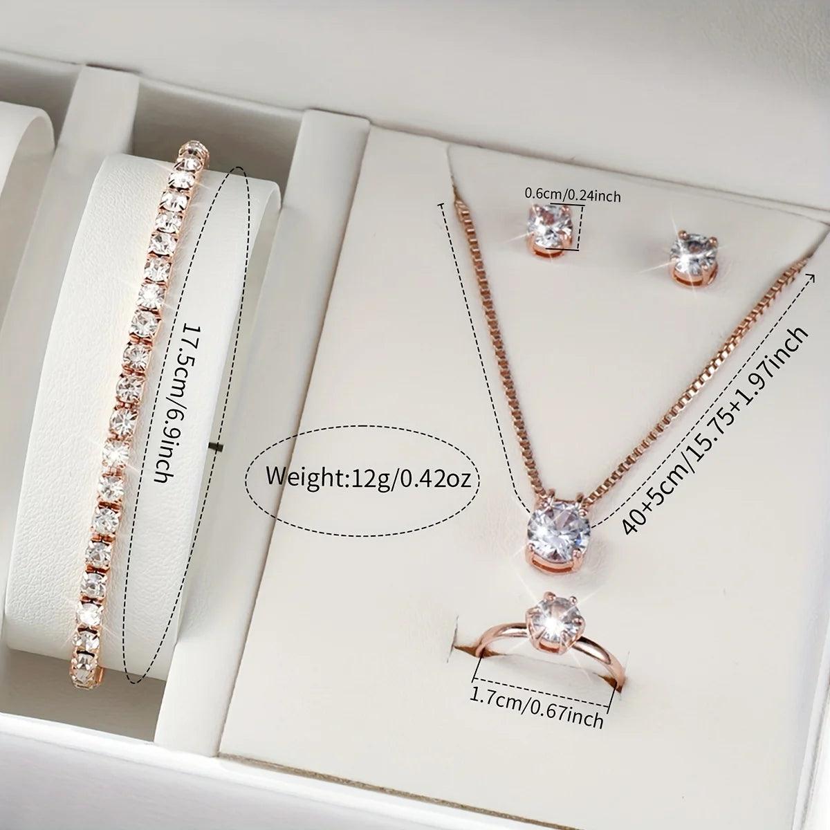 YOLAKO Elegant Watch & Jewelry Set Gift - RUBASO